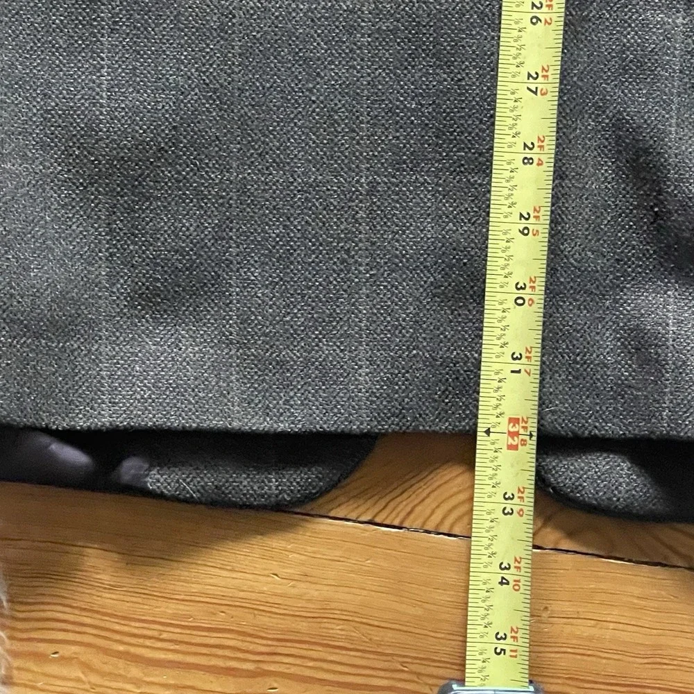 Linea Uomo Men's Wool & Silk Sport Coat – Dark‎ Green Plaid – Size 44 Long
